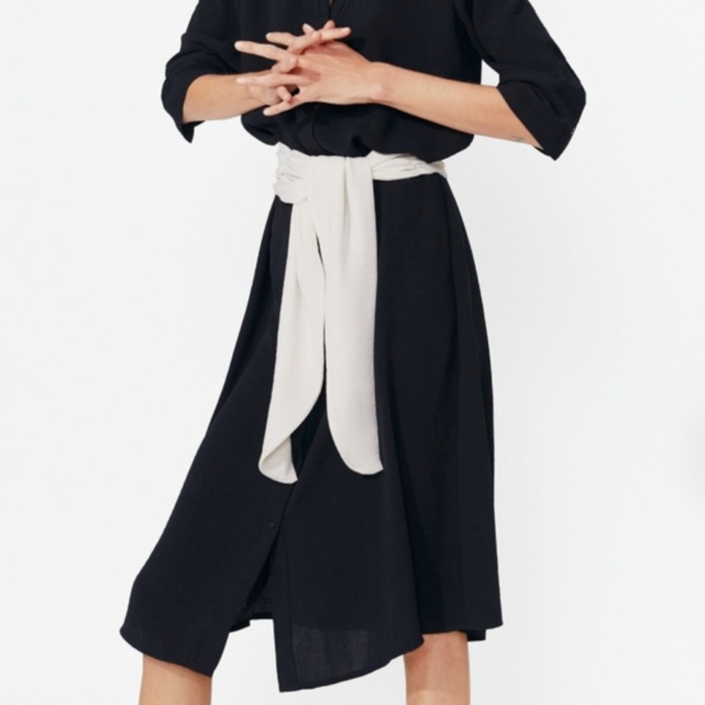 COPY - Zara Belted Shirt Dress with Sash Tie